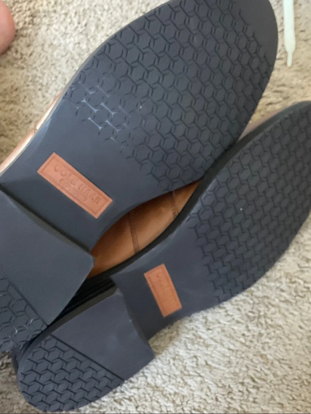 Cole Haan Tan Leather Penny Loafers